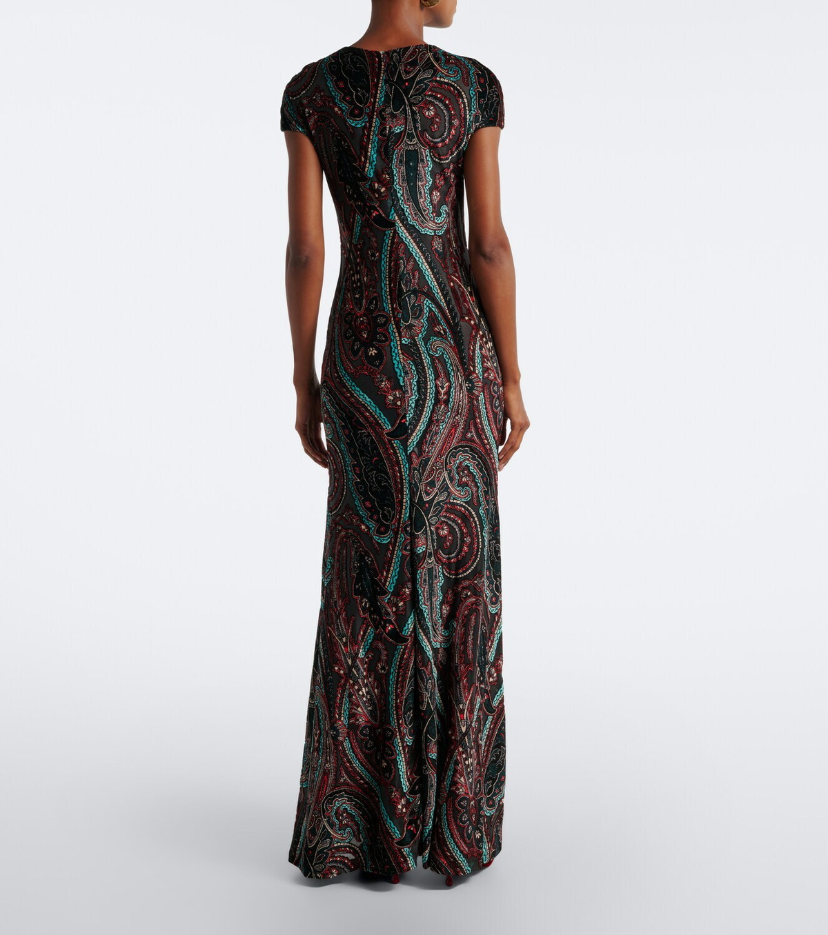 Etro Paisley velvet devoré gown