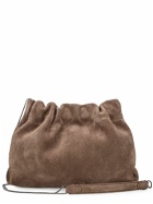 BRUNELLO CUCINELLI - Soft Velour Leather Shoulder Bag