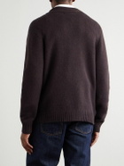 Altea - Shawl-Collar Wool and Cashmere-Blend Cardigan - Burgundy