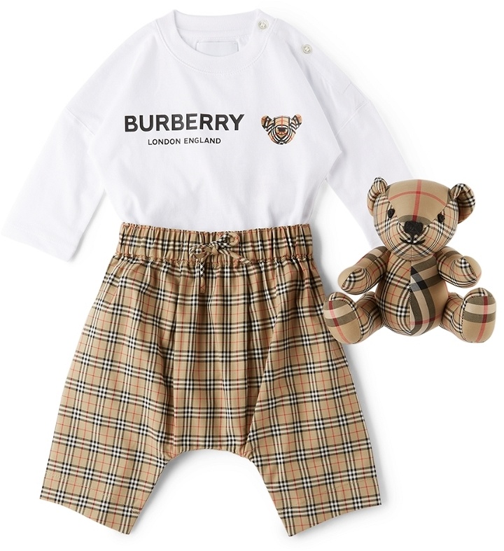 Photo: Burberry Baby Thomas Bear Bodysuit Set