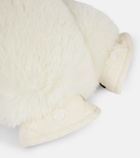 Goldbergh Hill faux fur-trimmed leather ski mittens