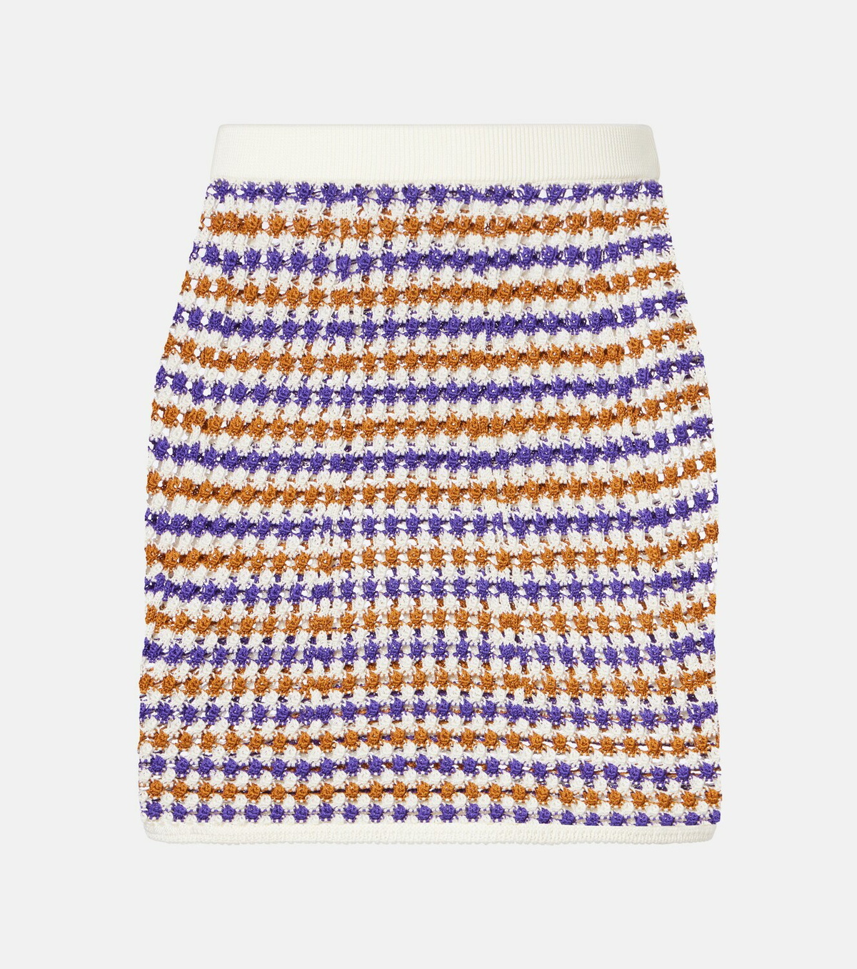 Eres Design open-knit cotton-blend miniskirt