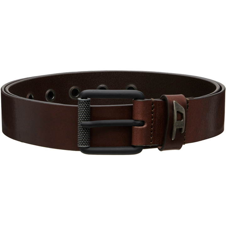 Photo: Diesel Brown 3.5cm Shiny Leather Belt