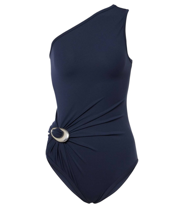 Photo: Bottega Veneta Gathered one-shoulder swimsuit