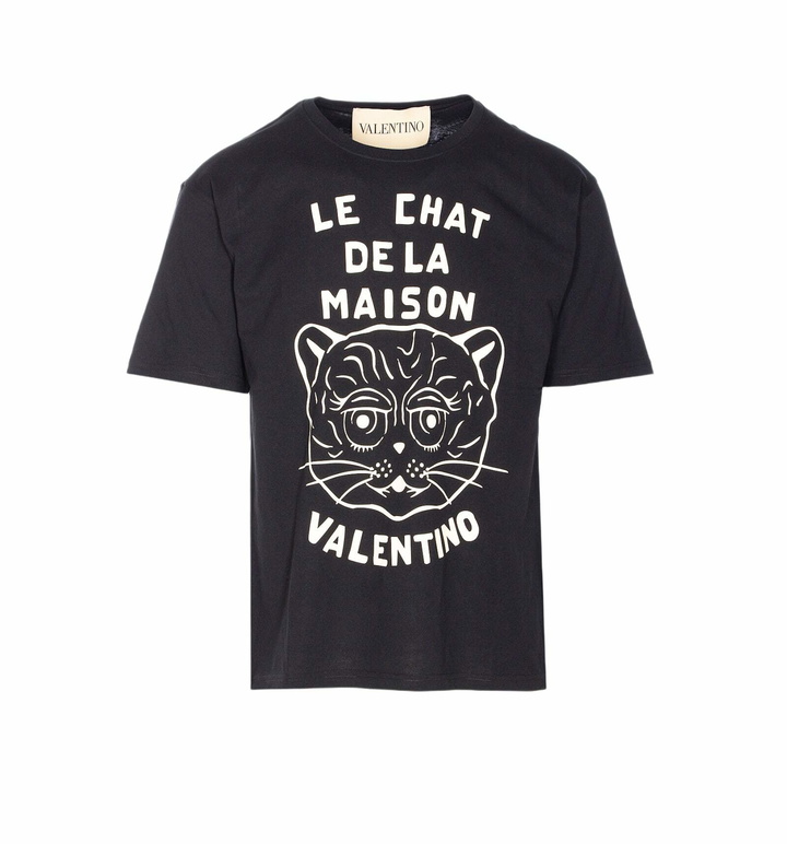 Photo: Valentino Garavani Chat De La Maison Patch T-shirt