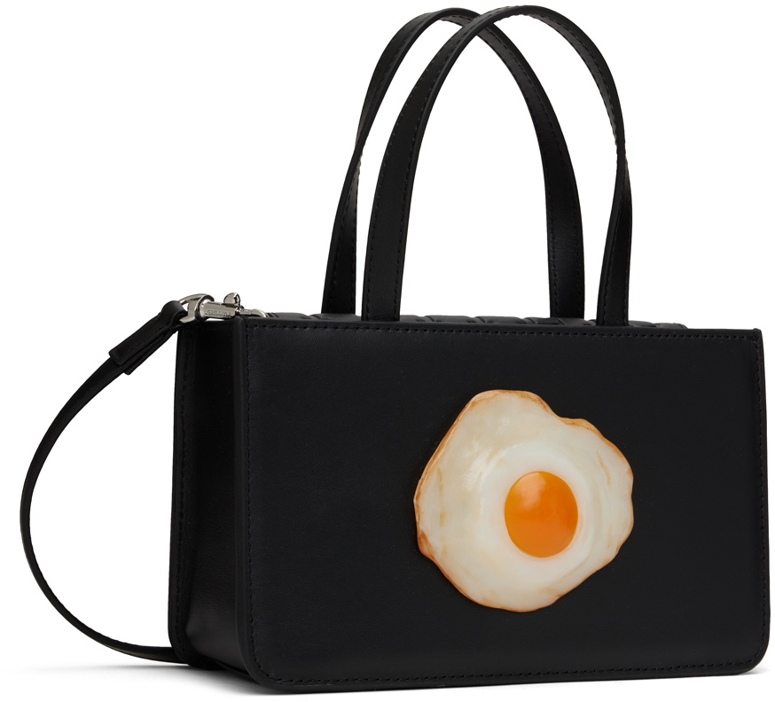 Puppets and Puppets Black Small Egg Bag