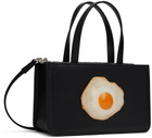 Puppets and Puppets Black Small Egg Bag