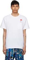 AïE White Cross Pocket T-Shirt