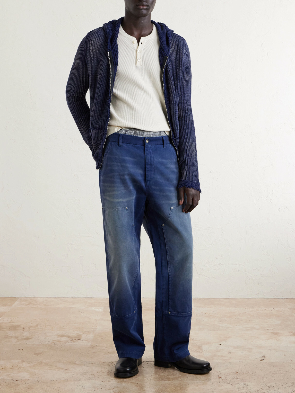 424 - Straight-Leg Double-Knee Jeans - Blue