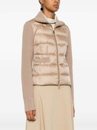 Moncler Padded Wool Zip-Up Cardigan