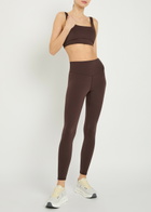 Vuori Alltheform Stretch-jersey Leggings Brown
