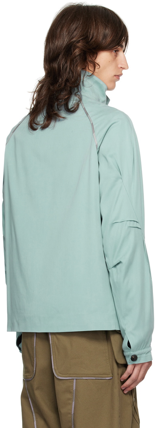 ジャケット・アウター ohne k-dart jacket light teal 46 ohne k-dart jacket light teal 46