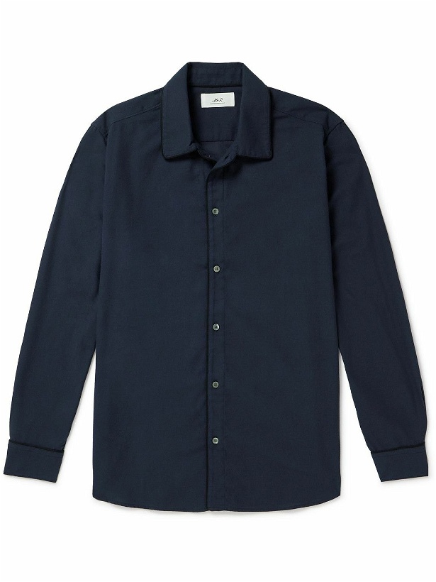 Photo: Mr P. - Cotton and Lyocell-Blend Twill Shirt - Blue