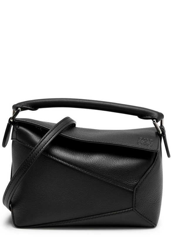 Photo: Loewe Puzzle Edge Mini Leather Cross-body bag - Black - One Size