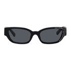 Magda Butrym Black Linda Farrow Edition Crystal Sunglasses