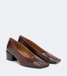 Maison Margiela Piped leather pumps