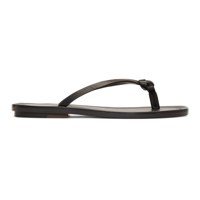 Brioni Black Thong Sandals Brioni