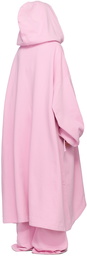 Abra Pink Oversized Hoodie Midi Dress