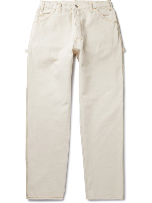 Photo: MAISON MARGIELA - Wide-Leg Stone-Washed Denim Jeans - Neutrals