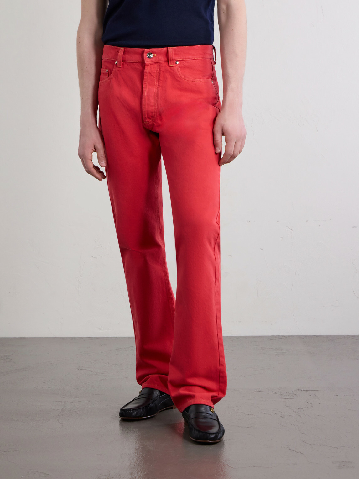 Versace - Straight-Leg Logo-Appliquéd Jeans - Red