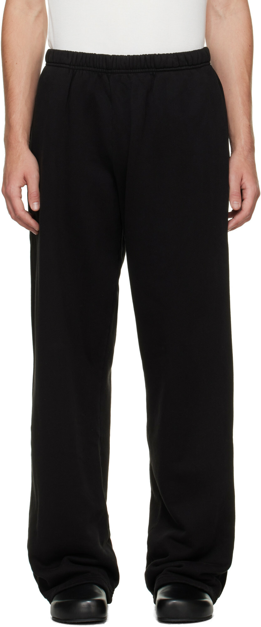 Les Tien Black Heavyweight Puddle Sweatpants