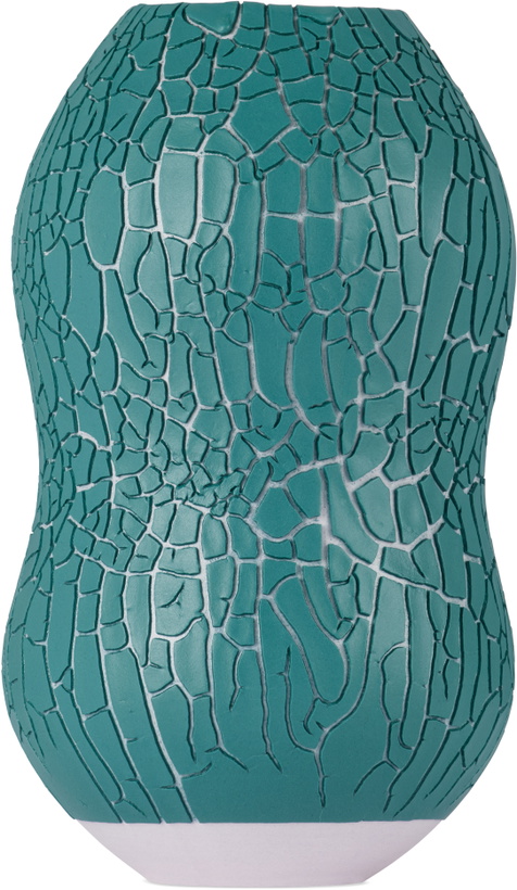 Photo: Houseplant Blue 'By Seth' Crackle Vase