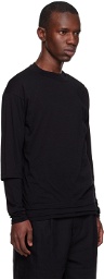 The Viridi-anne Black Layered Long Sleeve T-Shirt
