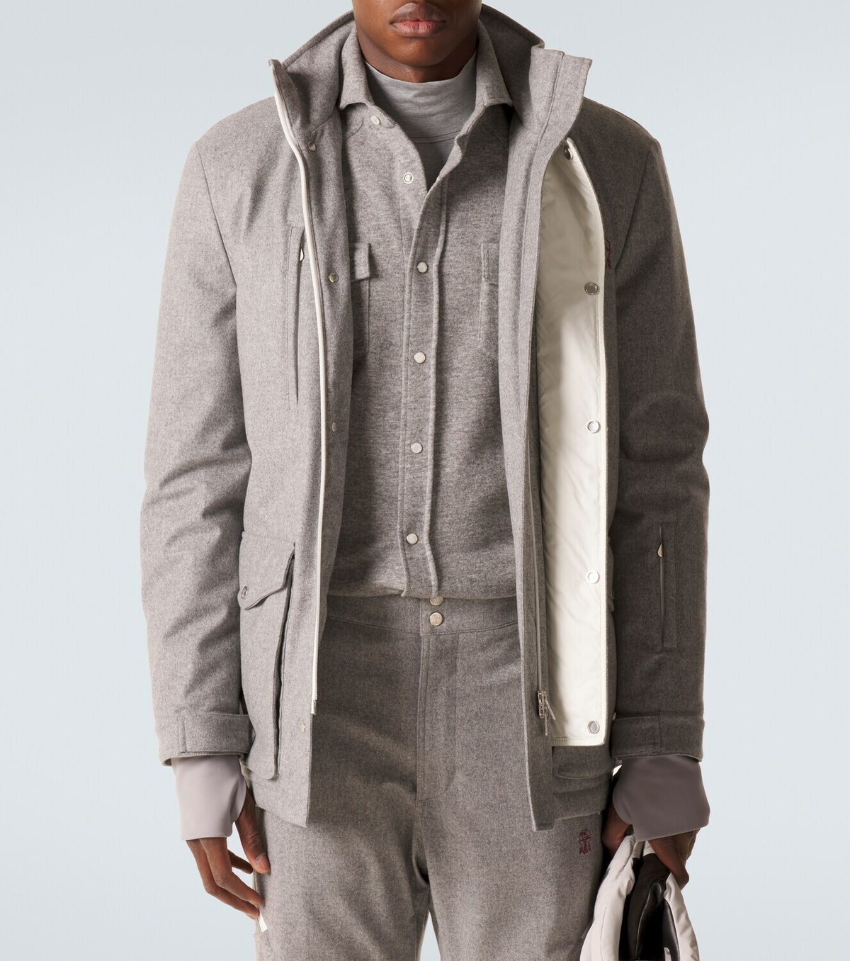Brunello Cucinelli Cashmere and cotton-blend shirt