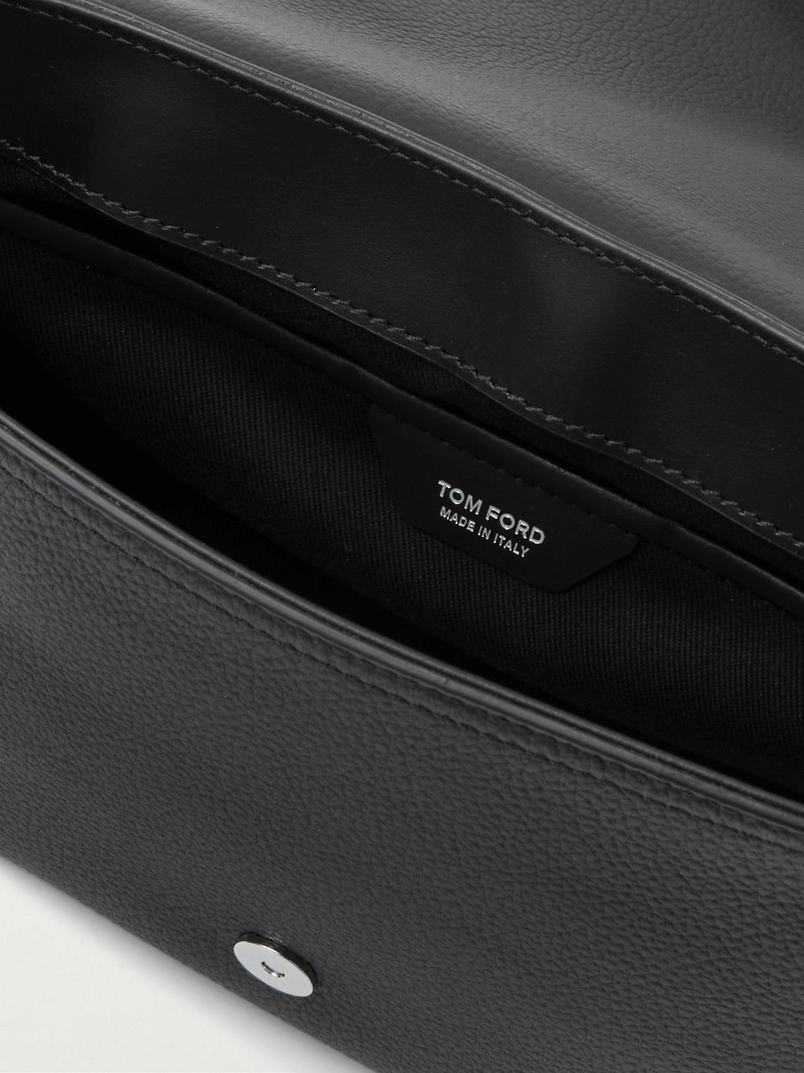 TOM FORD - Full-Grain Leather Messenger Bag