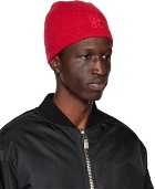 Givenchy Red 4G Beanie