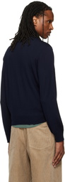 A.P.C. Navy Matthieu Wool Sweater