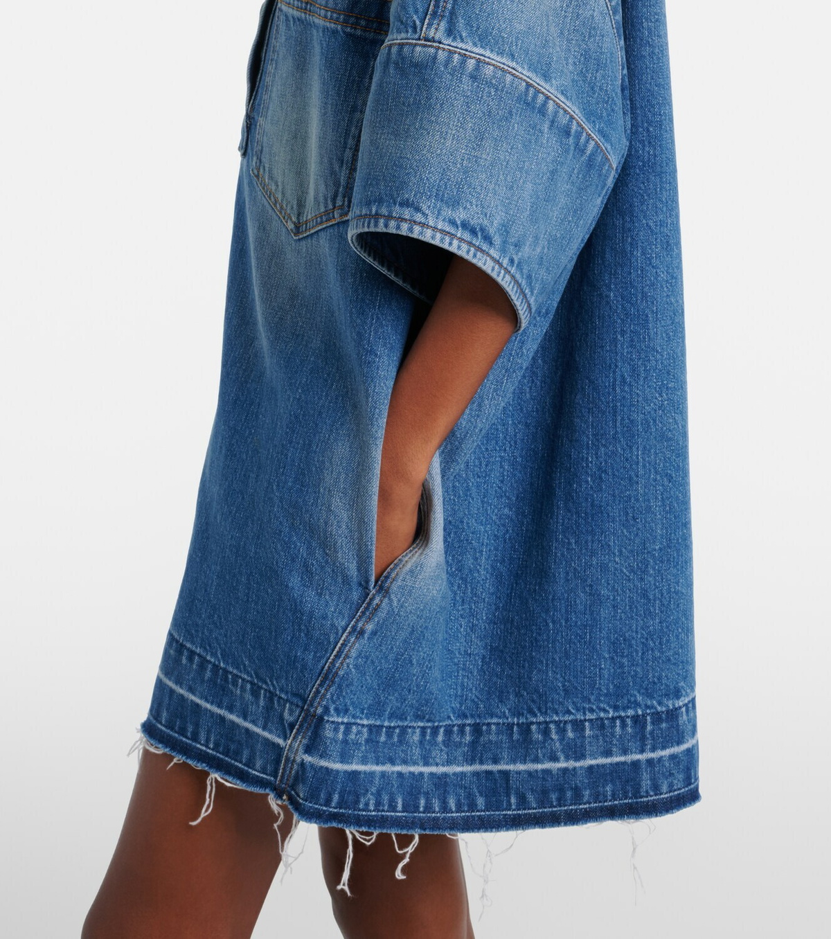 Givenchy Oversized polo denim minidress