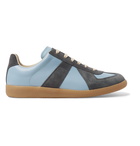 Maison Margiela - Replica Leather and Suede Sneakers - Men - Light blue