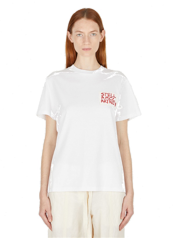 Photo: x Ed Curtis Spray Logo T-Shirt in White