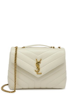 Saint Laurent LouLou Small Leather Shoulder bag - White - One Size
