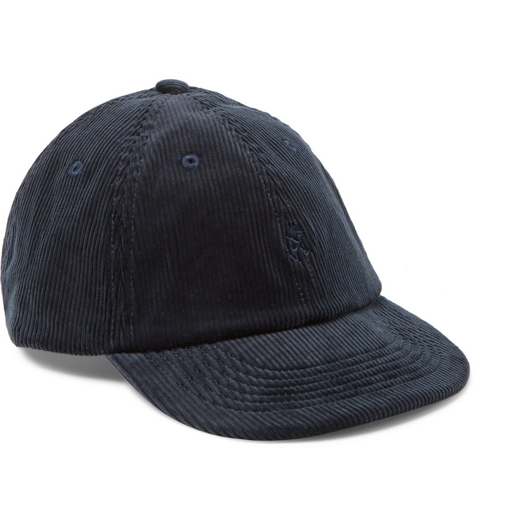 Photo: Gramicci - Logo-Embroidered Cotton-Corduroy Baseball Cap - Blue
