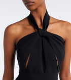 Elie Saab Crêpe halterneck gown
