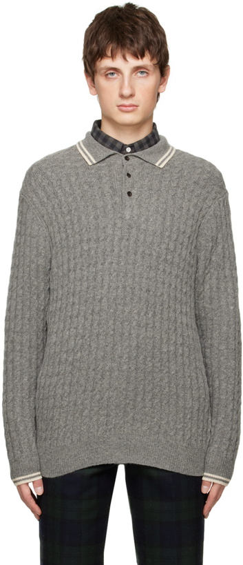 Photo: BEAMS PLUS Gray 9G Polo