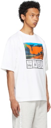 Heron Preston White Logo Print T-Shirt