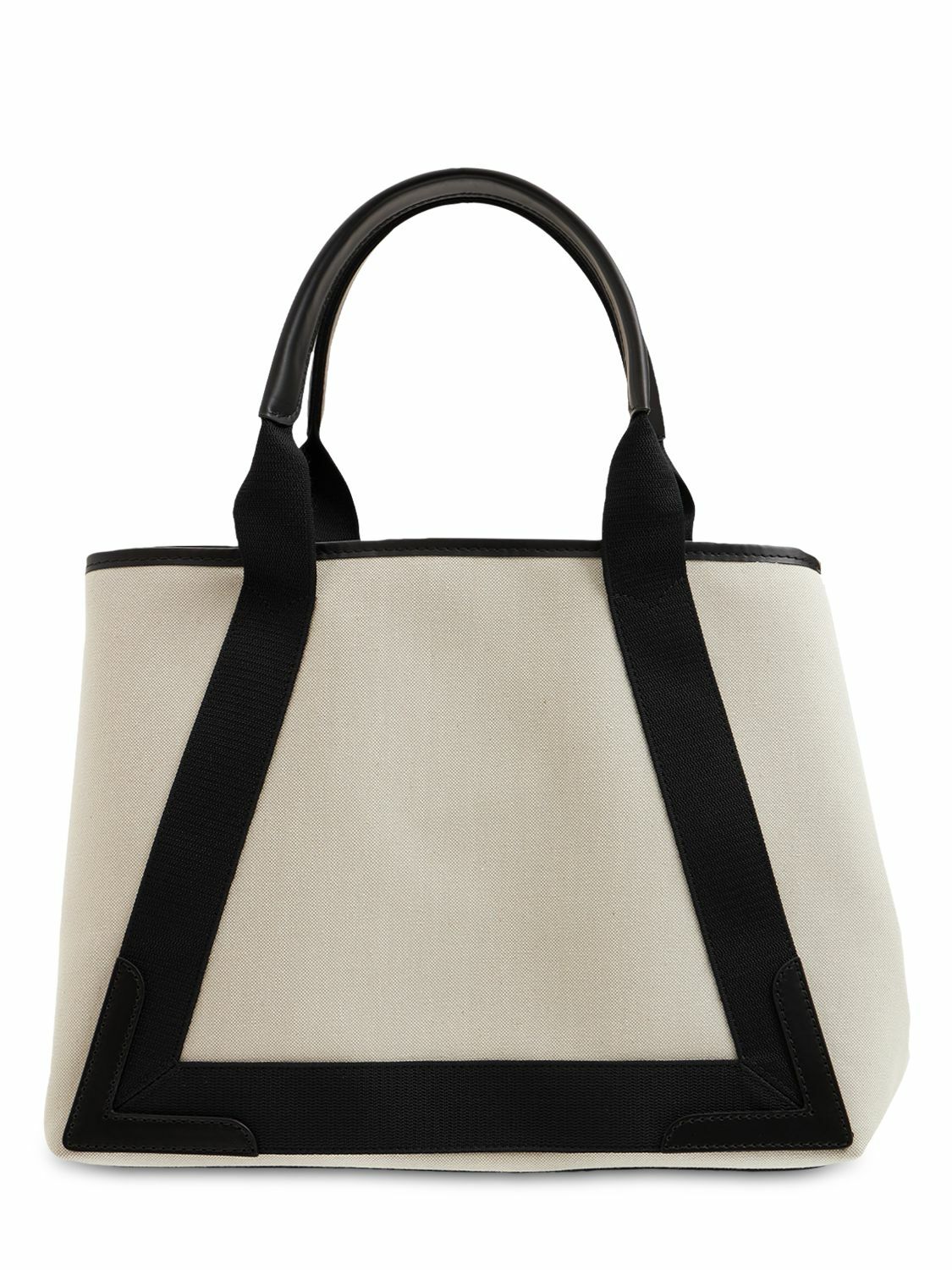 BALENCIAGA - Md Navy Cabas Canvas Tote Bag Balenciaga