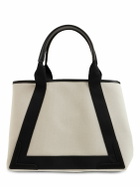 BALENCIAGA - Md Navy Cabas Canvas Tote Bag