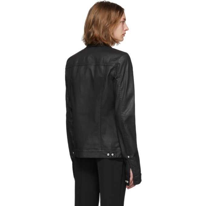 Rick Owens Black Denim Xtreme Lab Jacket