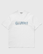 Heavy cotton Jersey Relaxed Fit Ganni EMB