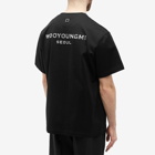 Wooyoungmi Men's Metalic Back Logo T-Shirt in Black