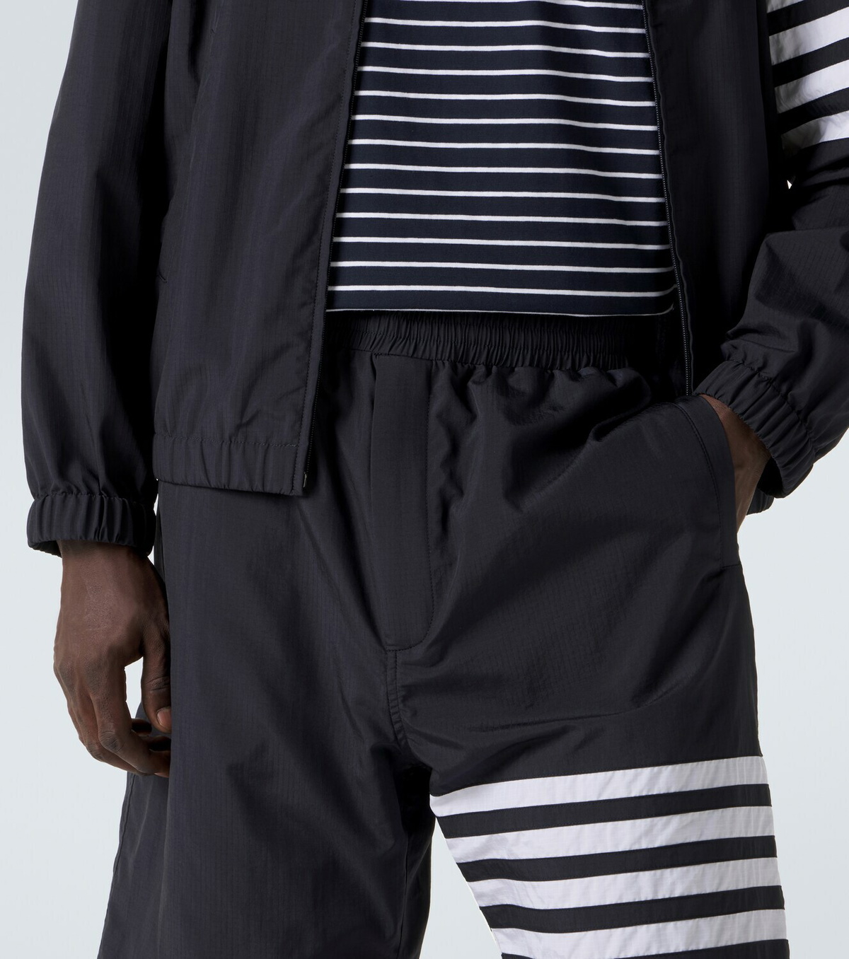 Thom Browne 4-Bar ripstop shorts