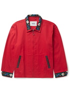 BODE - Alpine Embroidered Cotton-Twill Jacket - Red