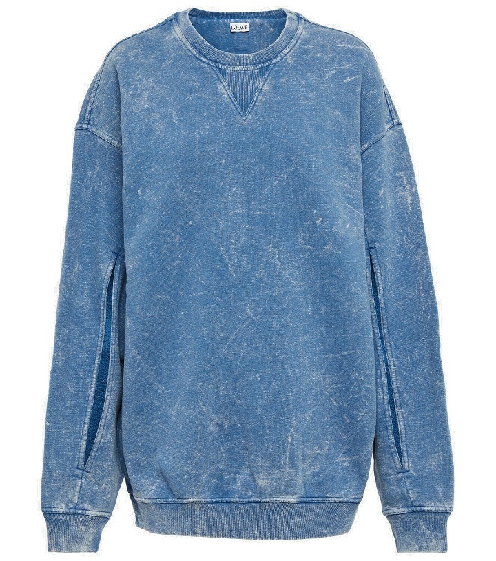 Photo: Loewe - Trompe-l'œil cotton fleece sweatshirt