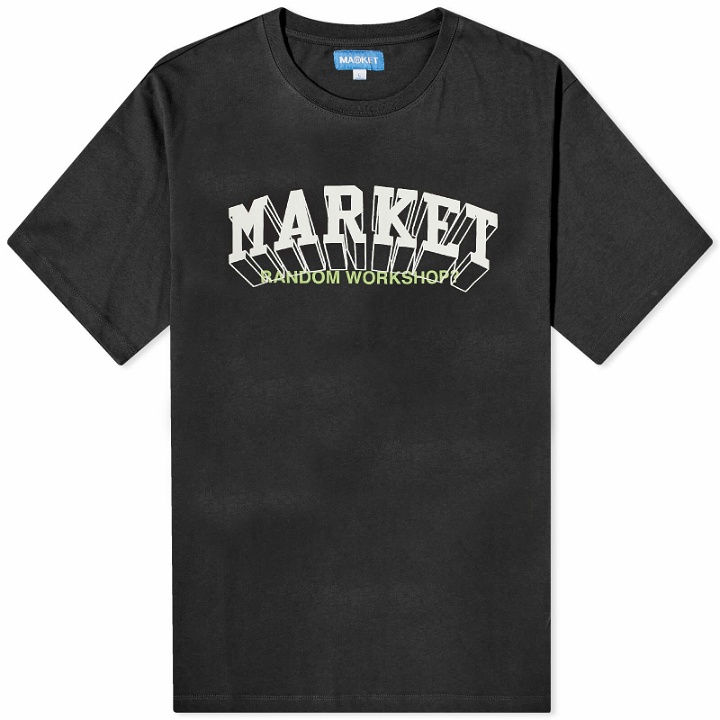 Photo: MARKET Men's Super T-Shirt in Washed Black