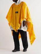 Stone Island - Convertible Layered Ripstop and Wool-Blend Hooded Poncho