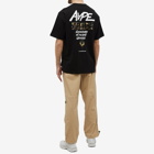 Men's AAPE Grafiti Word T-Shirt in Black